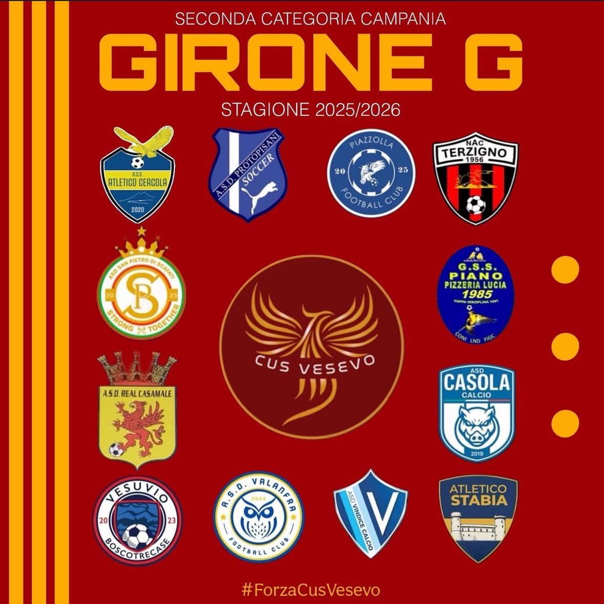 STAGIONE 2025/2026 - GIRONE G⚽️